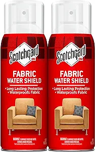 Scotchgard Fabric Water Shield, Water Repellent Spray for Spring and Summer Clothing and Household Upholstery Items, Long-Lasting Protection for Seasonal Fabric, Two 10 Oz Cans (Pack of 2)